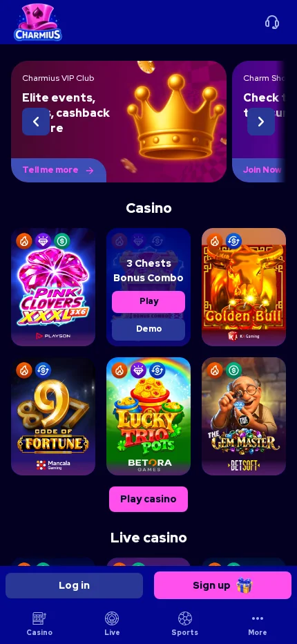 Charmius app android install